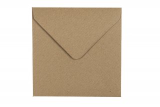 Enveloppes Carré 140x140 mm, papier kraft