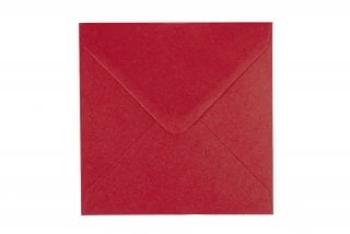 Enveloppes Carré 140x140 mm, Rouge foncé