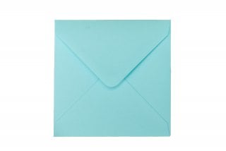 Enveloppes Carré 140x140 mm, Bleu clair