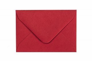 Enveloppes 65x94mm, Rouge Foncé