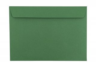 Enveloppes DIN C5 autocollantes, vert foncé