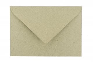 Enveloppes DIN C7, papier à l'herbe