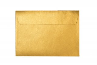 Enveloppes DIN B6 autocollantes, dorées