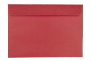 Enveloppes DIN C5 autocollantes, impression rouge