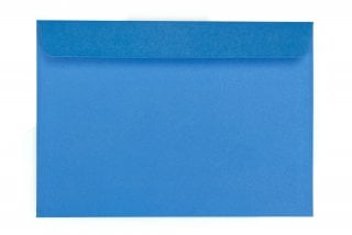 Enveloppes DIN C5 autocollantes, impression bleue