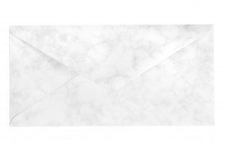 Enveloppes DIN long, marbrées blanc