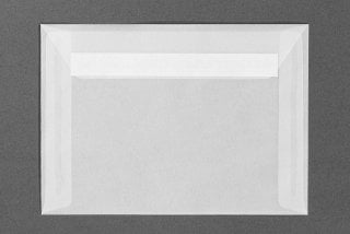 Enveloppes DIN B6 autocollantes, transparentes