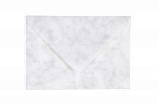 Enveloppes DIN C6, marbrées blanc