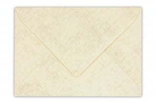Enveloppes DIN C6, crème marbrée