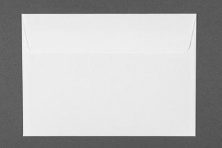 Enveloppes DIN C6 autocollantes, blanches