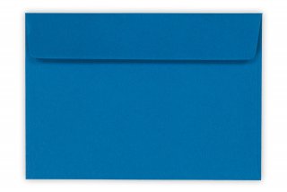 Enveloppes DIN C6 autocollantes, bleu roi
