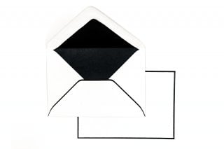 Enveloppes DIN C6, enveloppes de deuil avec bordure noire