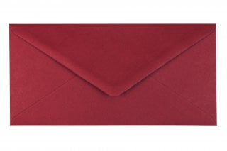 enveloppes DIN longues, rouge foncé