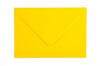Enveloppes DIN C6, jaune-orange