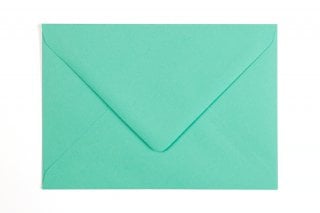 Enveloppes DIN C6, bleu-vert