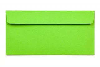 Enveloppes DIN long adhésives, vert intense