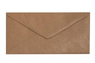Enveloppes DIN long, papier kraft natron strié