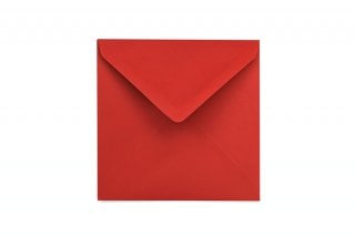 Enveloppes Carré 130x130 mm, Rouge