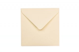 Enveloppes Carré 155x155 mm, Crème