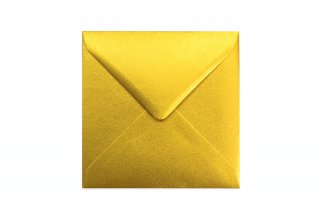 Enveloppes Carré 155x155 mm, Or