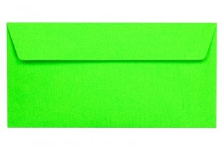 Enveloppes DIN Longues autocollantes, Vert fluo