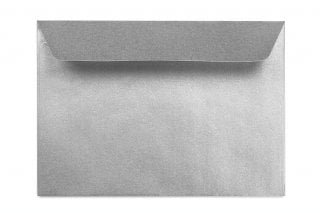 Enveloppes DIN C6 autocollantes, argentées