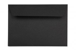 Enveloppes DIN C6 autocollantes, noires