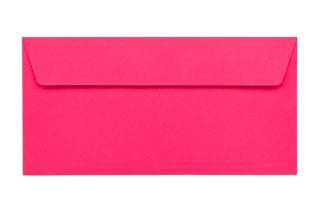 Enveloppes DIN long adhésives, Neon Pink