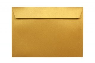 Enveloppes DIN C5 autocollantes, dorées