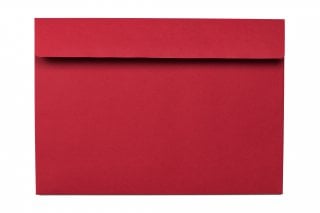 Enveloppes DIN C5 adhésives, rouge foncé