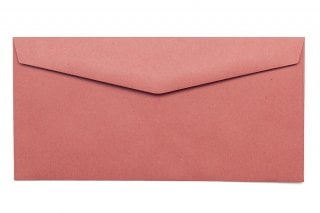 Enveloppes DIN long, recyclées rouge