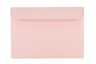 Enveloppes DIN C6 autocollantes, rose pâle