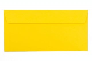 Enveloppes DIN Long+ autocollantes, Jaune