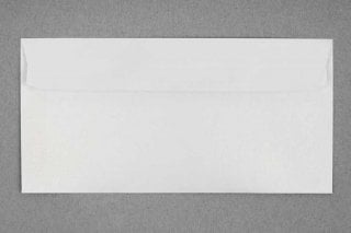 Enveloppes DIN long adhésives, blanc nacré