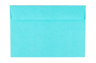 Enveloppes DIN C6 autocollantes, bleu moyen