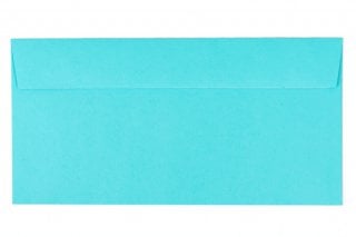 Enveloppes DIN Lang autocollantes, Bleu moyen