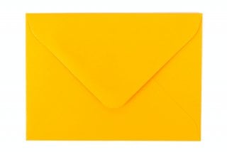 Enveloppes DIN C7, jaune profond