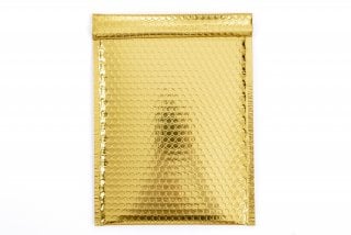 Enveloppes DIN C4 matelassées, or