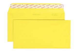 Enveloppes Elco DIN Lang+ autocollantes, jaune intensif