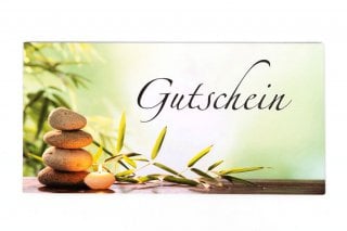 Enveloppes DIN Long, Impression Wellness Vert, Bon cadeau
